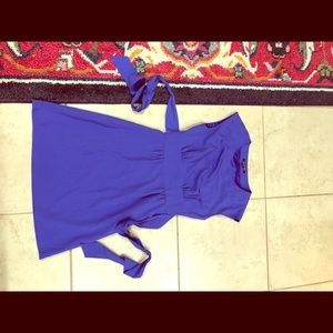 Purple dress with tie